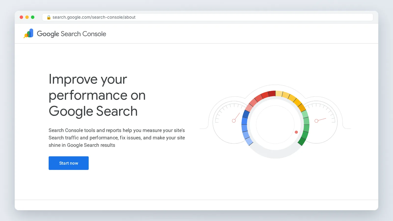Google Search Console official site preview